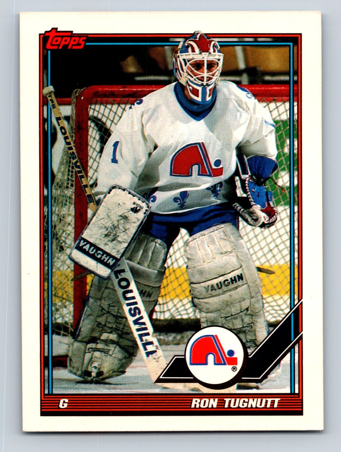 Ron Tugnutt 1991-92 Topps #181 Quebec Nordiques