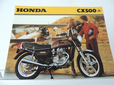 NOS 1978 Honda CX500 Dealer Brochure L844 | eBay