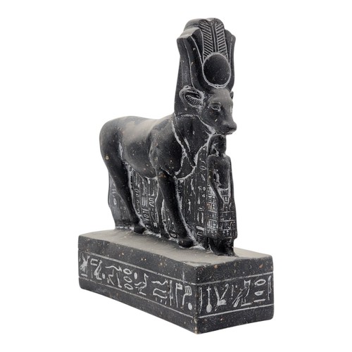 Hathor Cow Statue Protecting King Psamtik Ancient Egyptian Goddess Figure - Picture 4 of 10