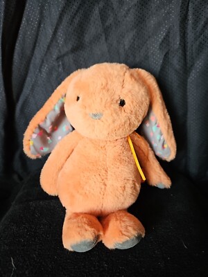 B Softies Bunny Rabbit Orange 12'' Plush Stuffed Animal Baby Toy Lop Ears