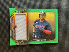 2022 Topps Triple Threads Rafael Devers Emerald Jumbo Relics GU Jersey/Patch /27