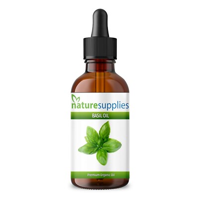 Basilikumöl 10 ml, reine ätherische Öle für die Aromatherapie - Naturesupplies