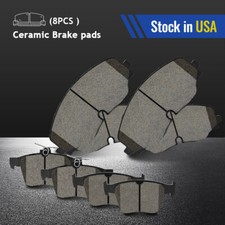 Front and Rear Ceramic Brake Pad Kit For 2018-2022 Volkswagen Atlas