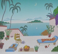 THOMAS McKNIGHT BARBUDA HAND SIGNED Caribbean Daydreams Suite Serigraph Lim. Ed.