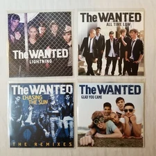 The Wanted Group CD Single All Time Low Chasing The Sun Glad You Came Lightning