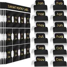 48 Pieces Adhesive Tabs Designer Accessories Monthly Tabs Planner Stickers Decor
