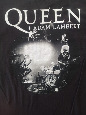 NWOT - Queen Adam Lambert Women's SZ M Rhapsody Tour 2 Sided