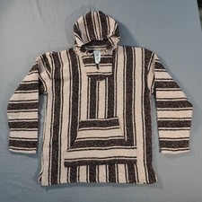 Mexican Baja Hoodie XXL Pink Recycled Sweater Drug Rug Jacket Jerga Pullover Y2K