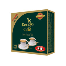 2 Finest Kenyan Kericho Gold Foil Enveloped Tea Bags Kenya - 200g/100 tea bag