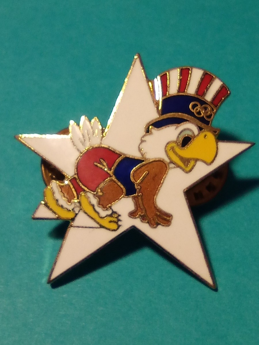 1984 OLYMPIC LOGO TRACK, BIRD LOGO PIN GREAT FOR ANY COLLECTION