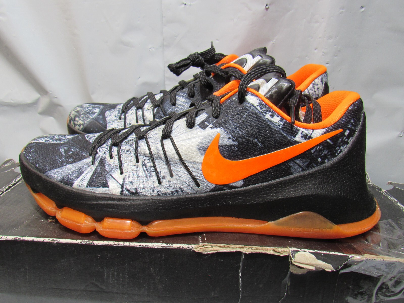 Nike Sneaker Nike Kd Orange And Black Nike KD Limited Opening Night Men's  Orange And Black, image size:1600x1200