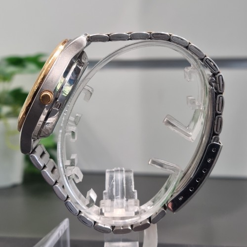 Seiko 5 Sports Men's Two Tone Gold & Silver Watch w/ Box & Links - 7S26-00C0 - Picture 8 of 9