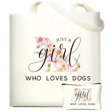 Best Gifts for Dog Lover, Dog Owner Gifts Canvas Tote Bag for Women, Cute Dog...
