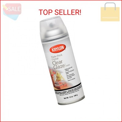 Krylon I00500A07 12-Ounce Triple Thick Clear Glaze Aerosol Spray,High-Gloss