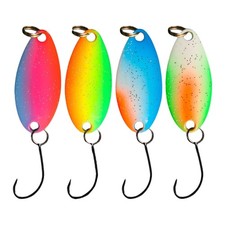 Glow Spoons Lures Underwater Artificial Baits Fishing Baits with Single Hook