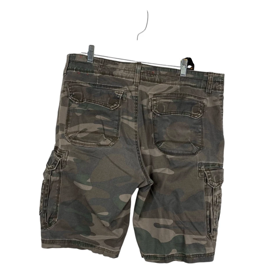 Pantalones Cortos Unionbay Para Hombre 36 Verde Marrón Camuflaje Carga Utilidad Calle Senderismo y2k Años 90 Foto 2 de 4