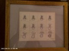 Vintage Signed E. Halsey Framed 9 x 11 Basketball Print — photo 1