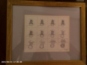 Vintage Signed E. Halsey Framed 9 x 11 Basketball Print