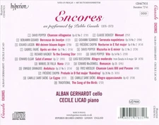 CASALS ENCORES NEW CD