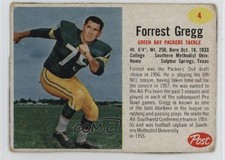 1962 Post Forrest Gregg #4 HOF 7uo