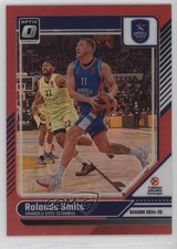 2024-25 Panini Donruss EuroLeague Optic Red Prizm 11/99 Rolands Smits #146 14mf