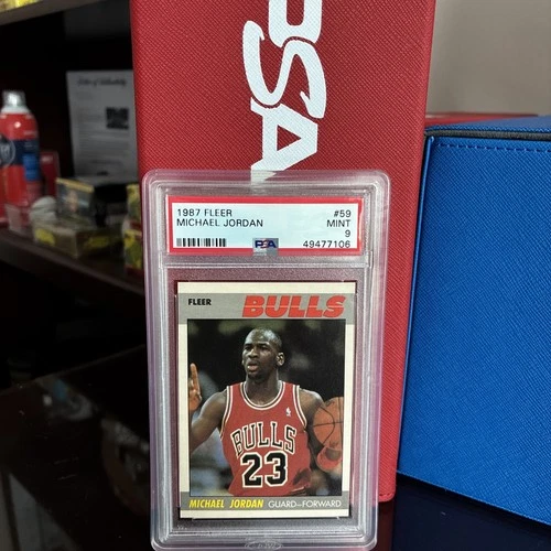1987-88 Fleer Michael Jordan #59 PSA 9 Mint Chicago Bulls HOF GOAT NBA MVP