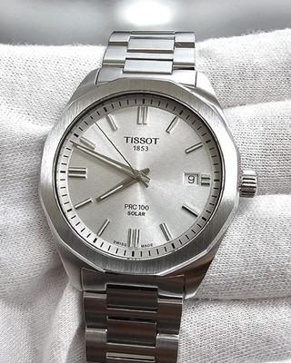 Tissot PRC 100 Solar Quartz 39mm Silver Dial Men's Watch T151.422.11.031.00