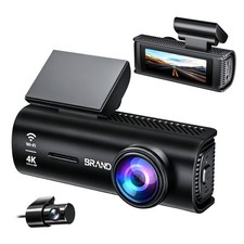 4K Dash Cam Front and Rear 2160P WiFi GPS Dual Channel Car DVR Night Vision