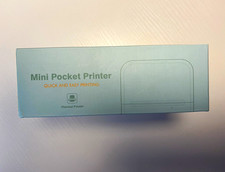 Mini Thermal Mobile Pocket Printer, Black  White Output Model 1080