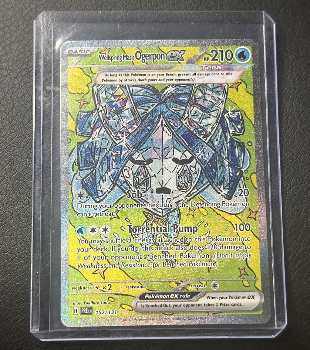 Pokémon TCG Wellspring Mask Ogerpon EX 152/131 Prismatic Evolutions NM/M