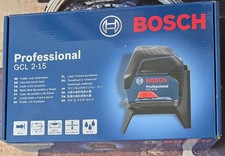 Bosch Kreuzlinienlaser GCL 2-15 +Drehhalterung, Zieltafel, Tasche WIE NEU GARANT
