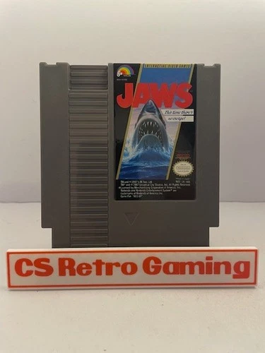 Jaws (Nintendo NES) Authentic Cleaned Tested Working