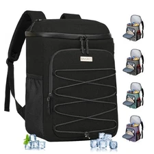 Cooler Backpack Insulated Leak Proof 30 Cans for Men Women,Waterproof Soft Co...