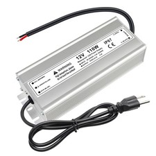 12V LED Power Supply 110W Waterproof Converter for Indoor Outdoor Lights