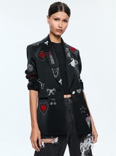 ALICE  OLIVIA IVAN EMBELLISHED BLAZER SIZE S NWT