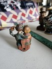 Vintage Folk Art Carved Wood Wine Bottle Stopper - Old Wooden Stopper Moveable  — photo 3