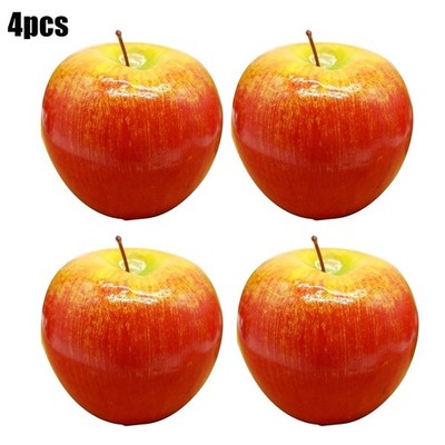 4pcs Pack Artificial Plastic Fruit Fake Display For Kitchen Home Foods Decor