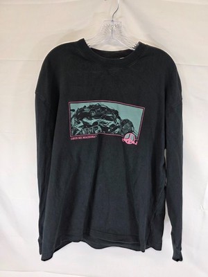 Deus Ex Machina Deus Records Long Sleeve Graphic T-Shirt Black Mens Medium