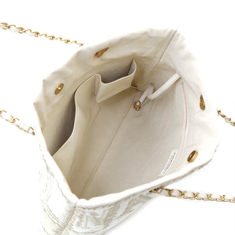 Authentic CHANEL Patchwork Chain COCO Mark Tote B… - image 10