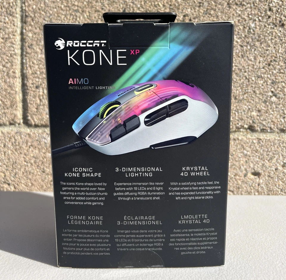 Roccat Kone XP Wired Optical Gaming Mouse White Sealed!! - Image 3 of 4
