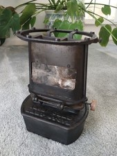 Antica lampada rivestita in ferro stufa ferro triste riscaldatore 28 luglio 1885 Pat Wow bella!