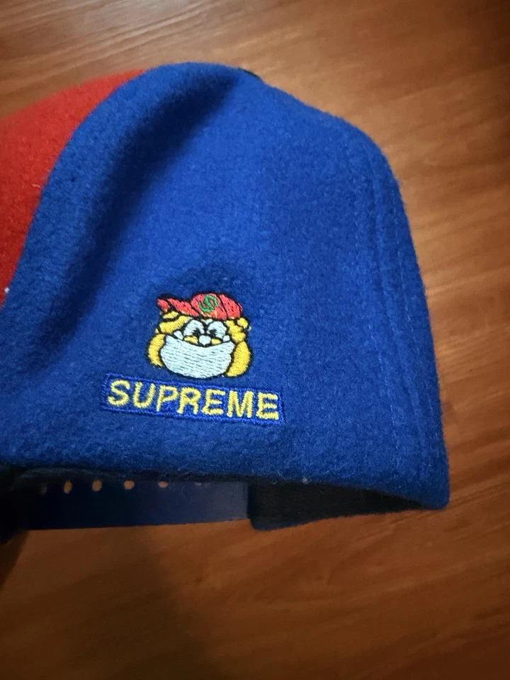Supreme Milano Felt 5-Panel Cap Black/Blue Orange Wool 2015 S Logo - Изображение 2 из 2