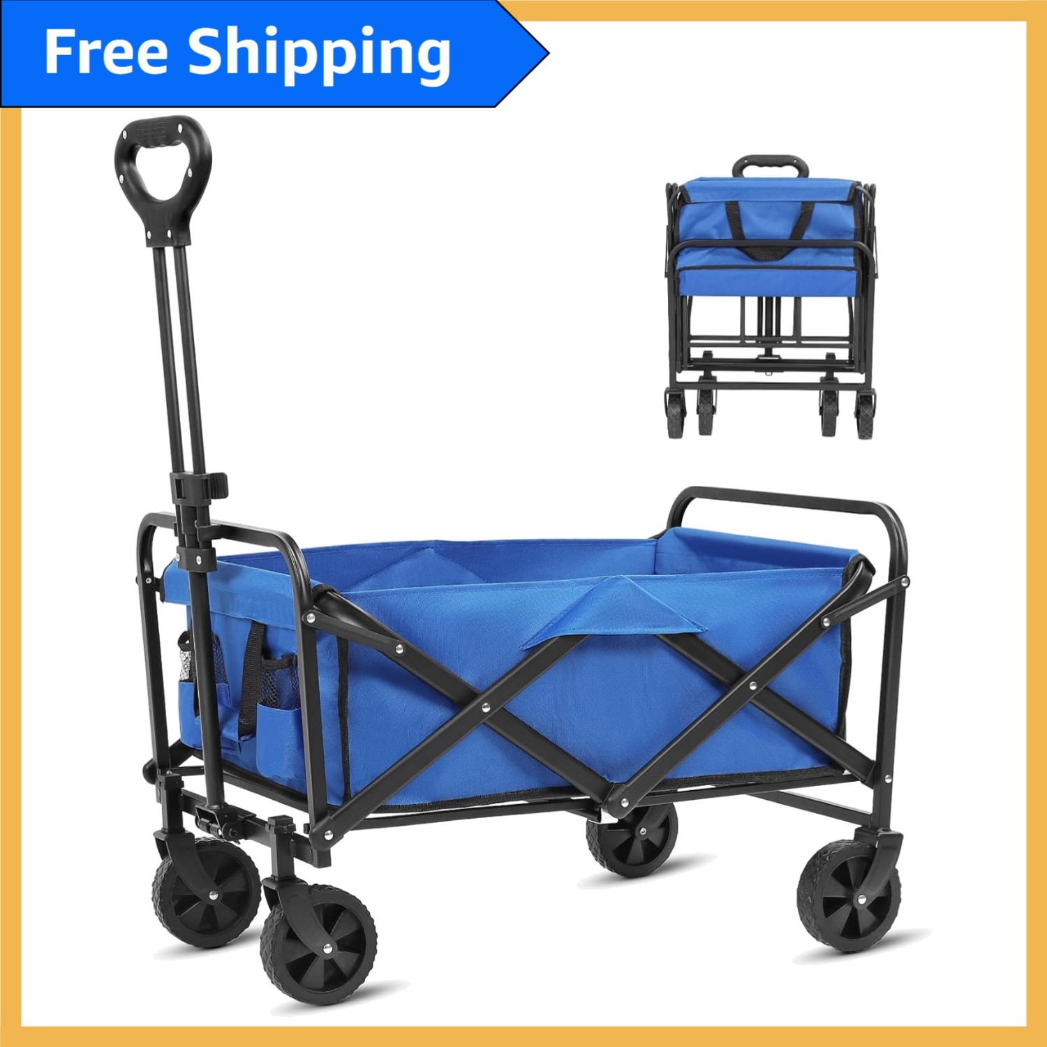 Light Blue All-Terrain Beach Wagon - Collapsible Utility Car