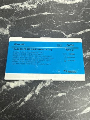 Bego Wironit - CoCr Teilprothesenlegierung 1Kg - 50030