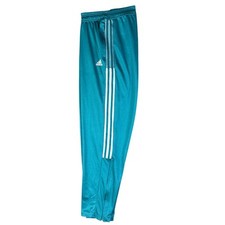 Adidas Tiro Track Soccer Training Pants Activewear Teal White Womens 2XL 24-26