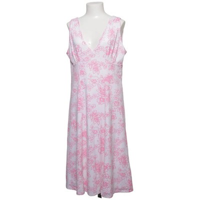 GANT, Kleid, Größe: XL, Weiß/Pink, Baumwolle/Polyester, Blumen, Damen #0JQ