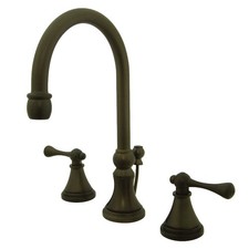 Kingston Brass KS298.BL Governor 1.2 GPM Widespread Bathroom - Bronze