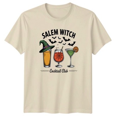 Salem Hexe Cocktail Club Damen T-Shirt Hexerei Halloween Geschenk für Sie