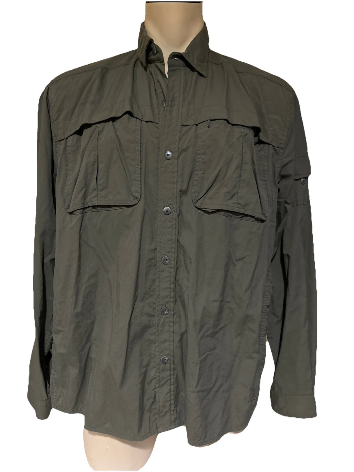 REI Hiking Shirt Men Sz XL Green Long Sleeve Vented EUC
Opens in a new window or tab