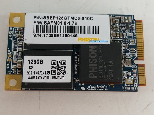 Phison SSEP128GTMC0-S10C 128 GB mSATA 1.8 in Solid State Drive - Picture 2 of 6